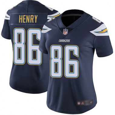 Los Angeles Chargers NFL Football Hunter Henry Navy Blue Jersey Women Limited #86 Home Vapor Untouchable